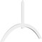 Ekena Millwork Archdale Architectural Grade PVC Gable Bracket, 108"W x 72"H x 2"D x 6"F, 16/12 Pitch GBP108X72X0206ARC00 - alternate 1